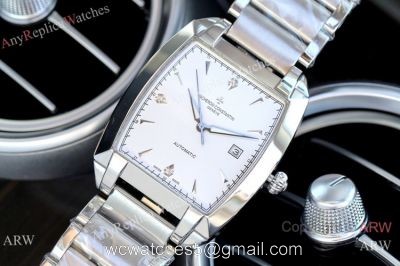 Copy Vacheron Constantin Malte Stainless Steel White Face Watch 40mm watches