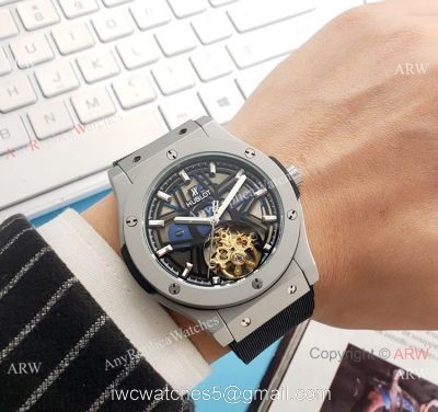 Copy Hublot Tourbillon Skeleton Big Bang Watches 43mm watches