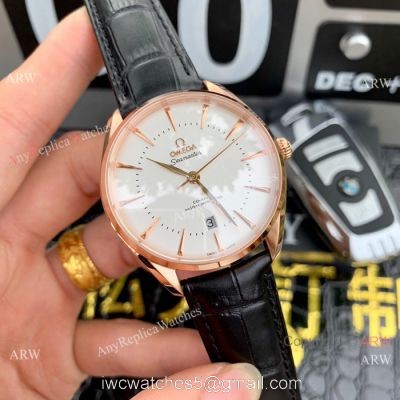 Swiss 8807 Omega Seamaster Edizione Venezia Replica Watches Rose Gold watches