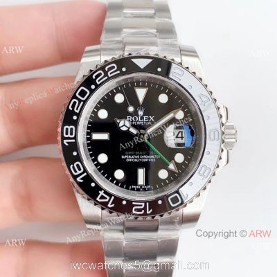 Swiss Grade Replica Rolex GMT-Master II Black Ceramic Bezel Watch NOOB V3 watches