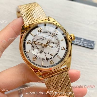 New Copy Vacheron Constantin Grand Complications Watch Yellow Gold Silver Dial watches