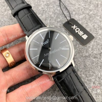 High Quality Piaget Altiplano Men Watches SS Black Dial 42mm watches