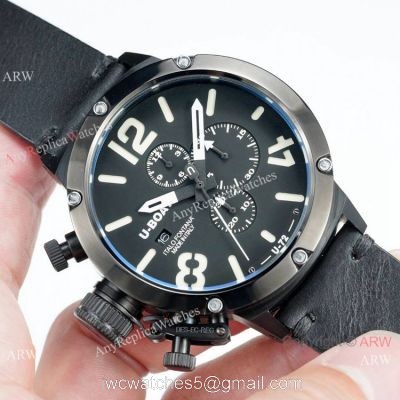 Buy Replica U-Boat Classico U-72 Blacksteel Men Watches 50mm watches