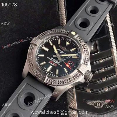 GB Replica Breitling Avenger blackbird Swiss 2824 Watch Black Rubber Strap watches