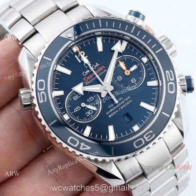 Omega Seamaster Planet Ocean 600m Stainless Steel BLUE Dial Watch Swiss 9300 Replica watches