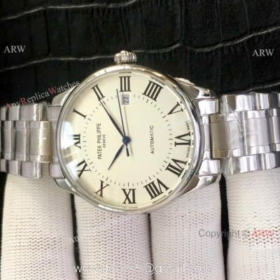 Patek Philippe Calatrava Stianless Steel White Watch New Replica watches
