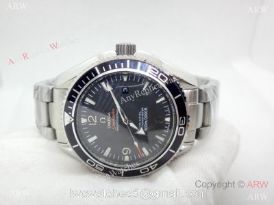 Fake Omega Seamaster Planet Ocean Stianless Steel Black Watch watches