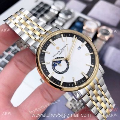 Vacheron Constantin Geneve Moonphase Watches 40mm Two Tone watches