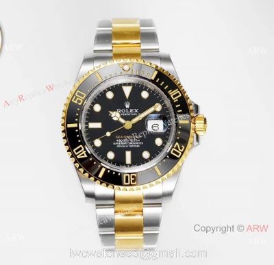 1:1 Replica Rolex Sea-Dweller 43mm Real 18K Two Tone watch VR Factory Watch watches