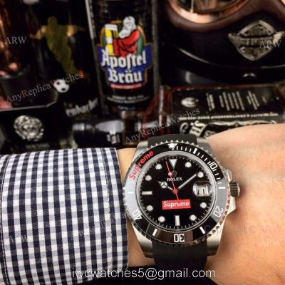 Rolex Supreme SS Black Ceramic Bezel Limited Edition Watch 40mm watches