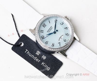 Swiss Montblanc Boheme Date SS Watch 33mm Women Mont Blanc Bracelet Replica watches