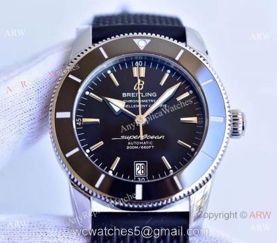 (GF) Replica Breitling Superocean Heritage II 9015 Watch Black Rubber Strap watches