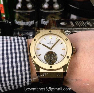 Hublot Classic Fusion Tourbillon Gold Watch Best ARW Replica Watches watches
