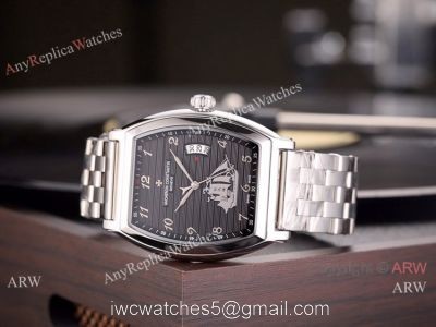 High Quality Vacheron Constantin Malte Stainless Steel Black Dial Watch watches