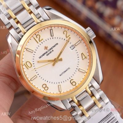 Buy Copy Vacheron Constantin Geneve Watches 2-Tone White Face watches