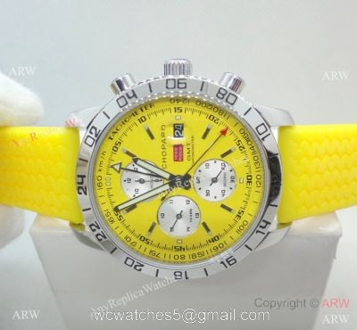 Chopard Mille Miglia GMT Automatic Watch SS Yellow Rubber Strap watches