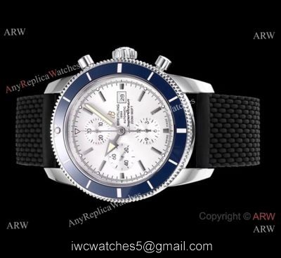 Swiss Breitling Superocean Heritage Asia 7750 Watch Blue Ceramic bezel watches