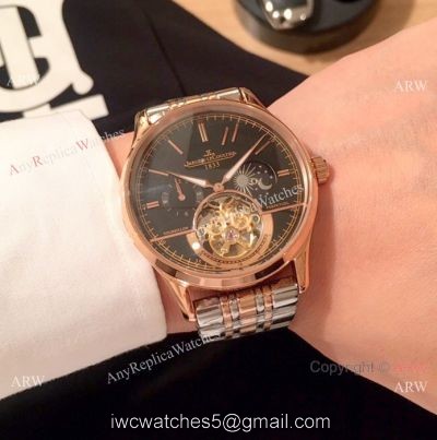 Jaeger-LeCoultre Master Complications Tourbillon Watch Replica 2-Tone Rose Gold watches