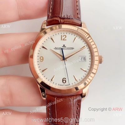 Swiss Copy Jaeger-LeCoultre Master Control Q1548420 Rose Gold White Watch ZF Factory watches