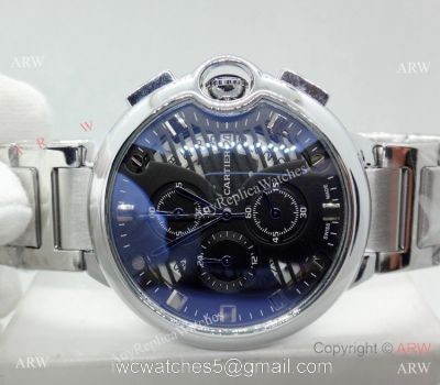 Cartier Ballon Bleu De Stainless Steel Chronograph Watch Replica watches