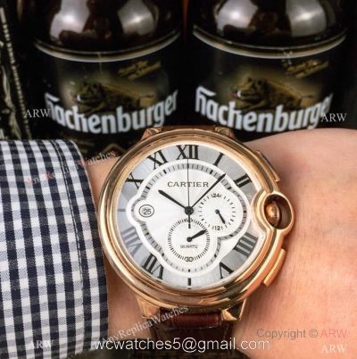 Copy Cartier Ballon Bleu Chronograph Rose Gold Watch Low Price watches