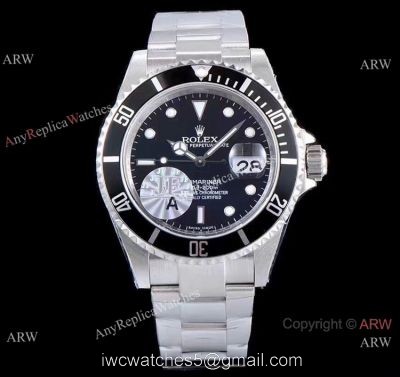 JF Factory Rolex Submariner 16610 Replica Watch Stainless Steel Black Dial watches
