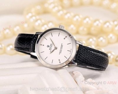 Japan Grade Rolex Oyster Perpetual Quartz Watches SS White Dial watches