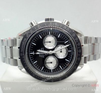 Copy Omega Speedmaster Watch Stainless Steel Black Dial 44mm watches