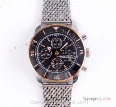 GB Replica Breitling Superocean Heritage II Day-Date Watch Rose Gold Bezel watches