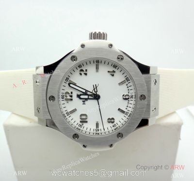 Hublot Big Bang Quartz Replica Watch SS White Dial 38mm watches