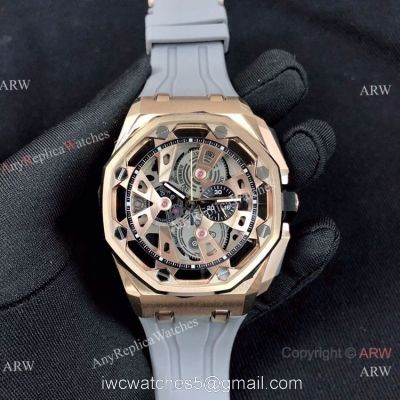 New Copy Audemars Piguet Royal Oak Offshore Limited Edition Watch Rose Gold Grey Face watches