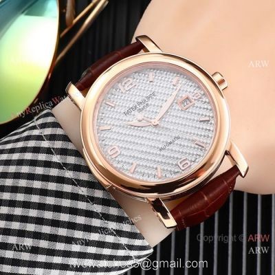 New Style Patek Philippe Calatrava Gray Dial Rose Gold Watches watches