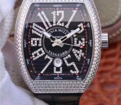 Replica Franck Muller Vanguard Iced Out Diamonds Watches watches