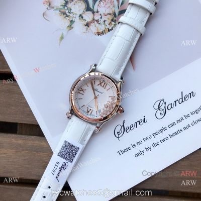 Best Quality Chopard Happy Sport 36mm Watches 2-Tone Rose Gold watches