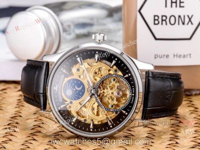 Copy Jaeger-Lecoultre Skeleton Moonphase Watches 43mm watches