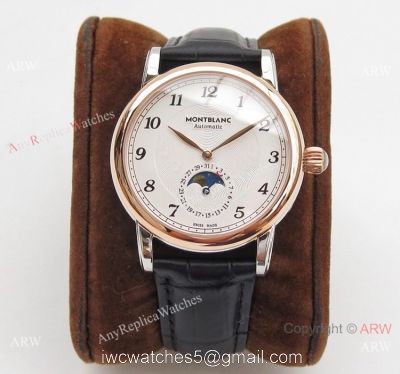 Mont Blanc Clone Star Legacy Moonphase Rose Gold Watch Montblanc AAA Watches watches