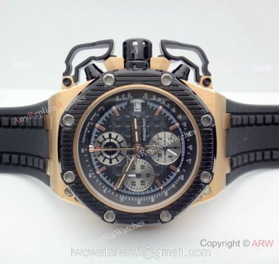 Replica Audemar Piguet Survivor Chronograph Watch Rose Gold Case watches