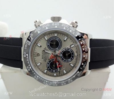Rolex Comograph Daytona 40mm Watch Ss Gray Face Black Ceramic bezel watches