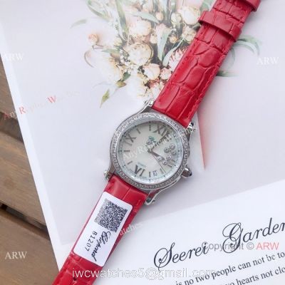 Copy Chopard Happy Sport 36mm Watch SS Diamond White MOP Dial watches