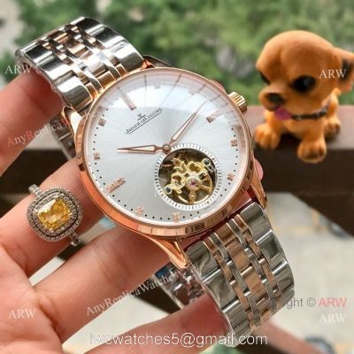 Copy Jaeger LeCoultre Master Tourbillon Watches Two Tone Rose Gold watches