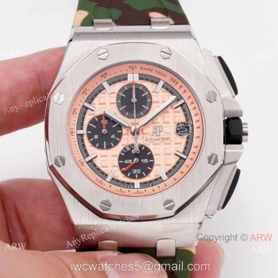 2019 Copy Audemars Piguet Royal Oak Offshore Watch SS Camouflage Strap watches