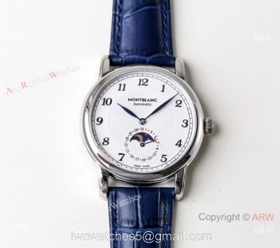 Best 1:1 Montblanc Replica Watch Star Legacy Moonphase U0116508 N White dial Watch watches