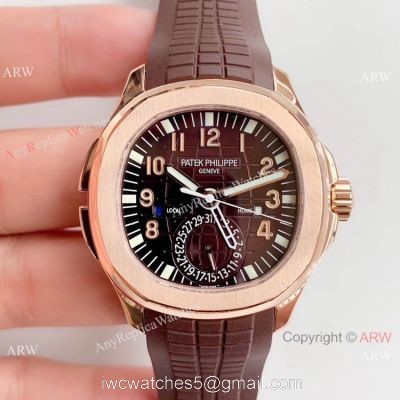 (GR) Swiss Grade Patek Philippe Aquanaut Travel Time Rose Gold Watch watches
