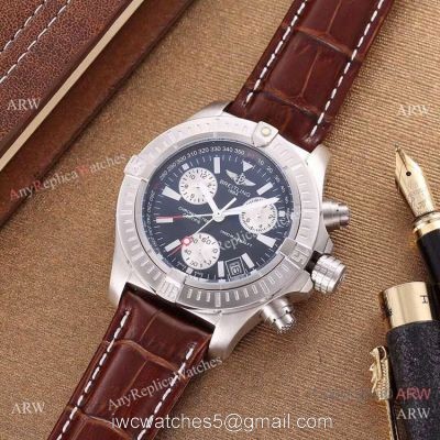 New Copy Breitling Avenger seawolf Chronograph Watch SS Black Dial watches