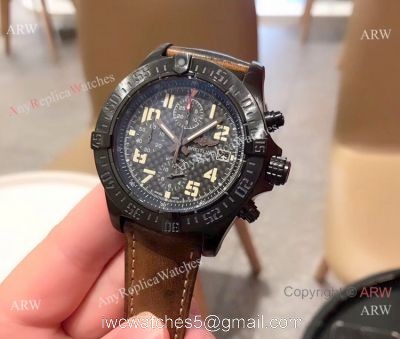 New Copy Breitling Super Avenger II 43mm Watch Black Steel watches