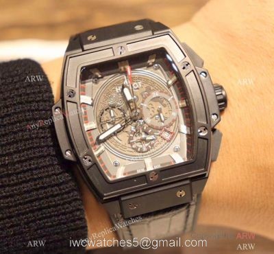 Hublot MP-06 Senna Limited Edition Chronograph watch Replica Black Case watches