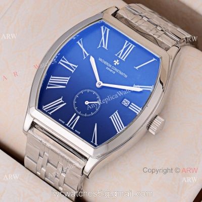Buy Vacheron Constantin Geneve Fake Stianless steel Blue Dial Wristwatch watches