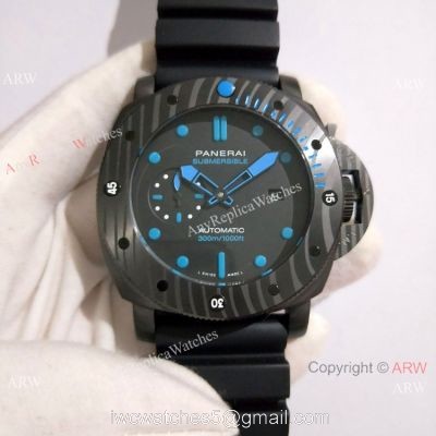Replica Panerai Submersible Rubber Strap Carbotech Carbon PAM 960 watches