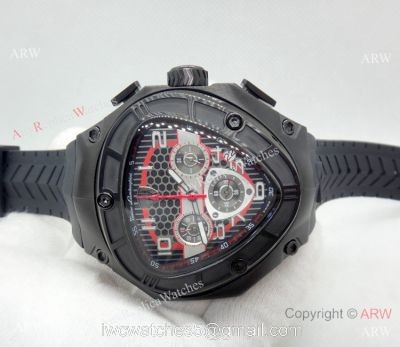 AAA Quality Replica Lamborghini Spyder 124BBR Watch Solid Black watches