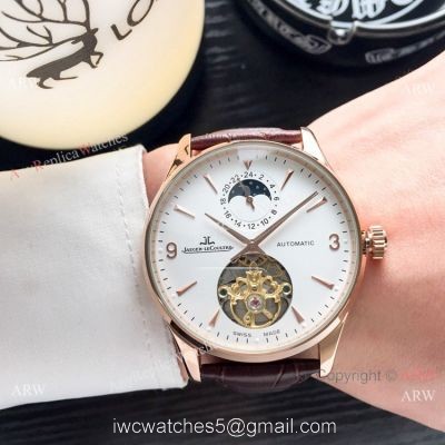 Copy Jaeger LeCoultre Flying Tourbillon Rose Gold watch Mens watches